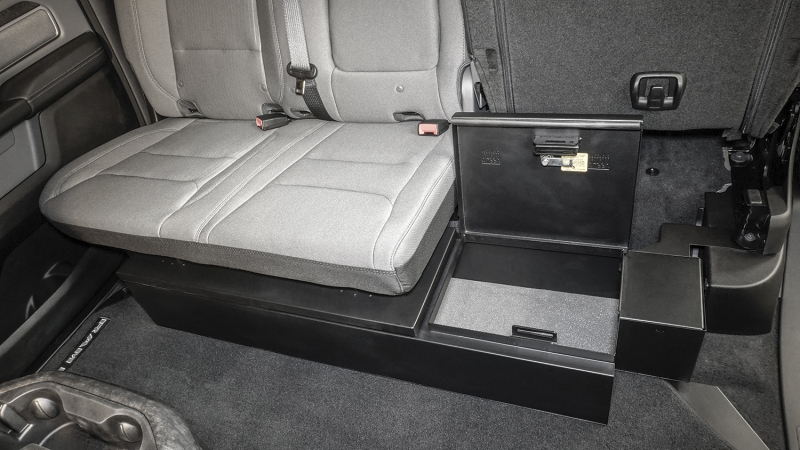 Ram 1500 Underseat Storage Box - Rear - Tuffy Products - Lockbox with 3-Digit Combo - Black - `19-`25